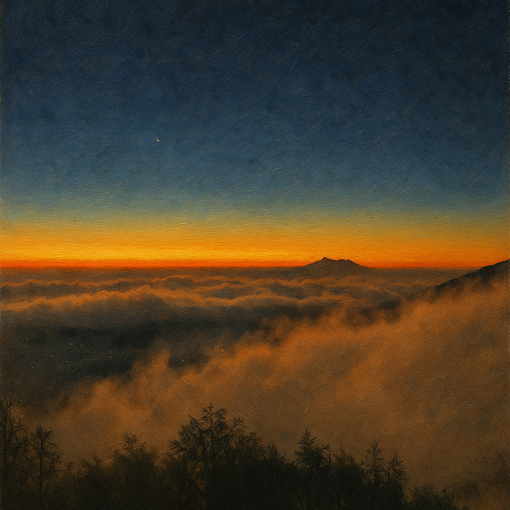 Reimagined oil painting of Bali